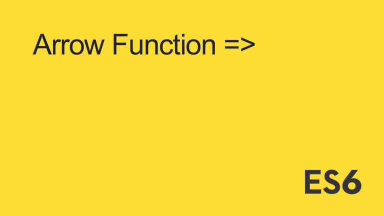 ecmascript6 arrow function